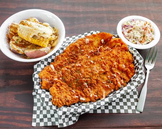 Order Q's Giant Fish Platter food online from Q Crackin Crab store, Cocoa Beach on bringmethat.com