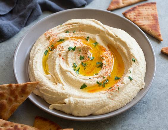 Order Hummus (8 oz.) food online from Nobhill Pizza & Shawerma store, San Francisco on bringmethat.com