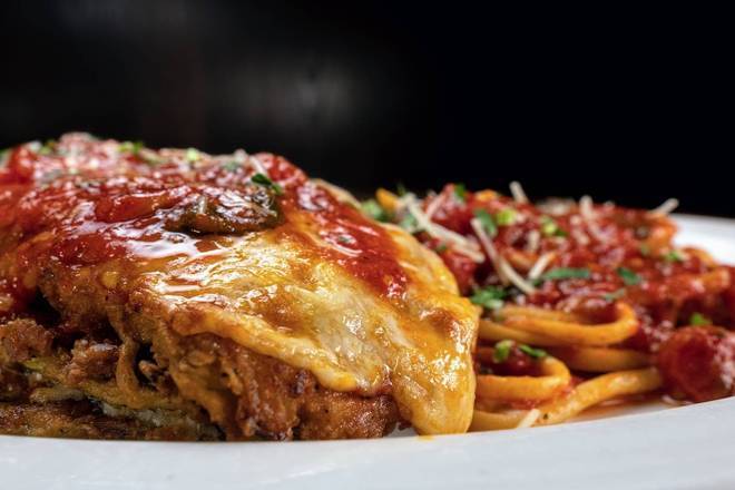 Order Eggplant Parmesan food online from Moretti's Ristorante & Pizzeria store, Chicago on bringmethat.com