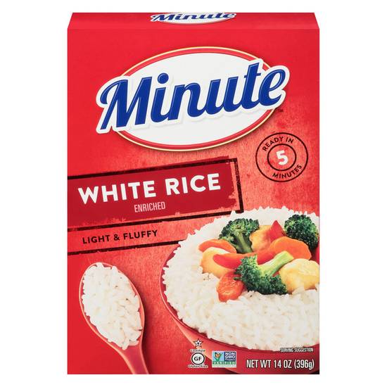 Order Minute Instant Enriched Long Grain White Rice 14oz food online from Everyday Needs by Gopuff store, Santa Rosa on bringmethat.com