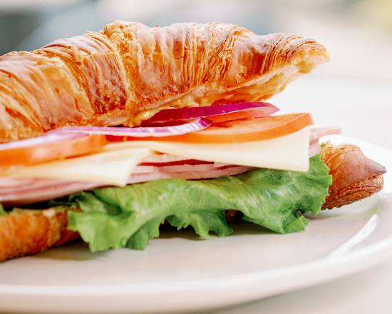 Order Ham and Swiss Croissant Sandwich food online from Belle Pastry store, Bellevue on bringmethat.com