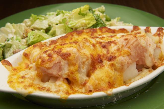 Order Baked Potato with Smoked Salmon and Cheese food online from Sunflower Cafe store, Lawrence on bringmethat.com