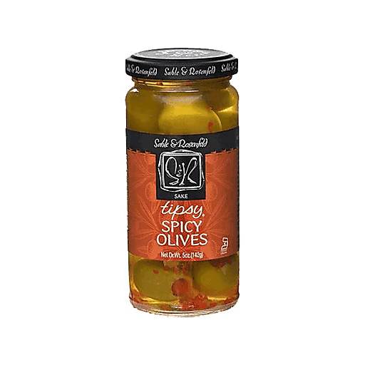 Order Sable & Rosenfeld Sake Tipsy Spicy Olives 5oz food online from Everyday Needs By Gopuff store, Fairfield on bringmethat.com