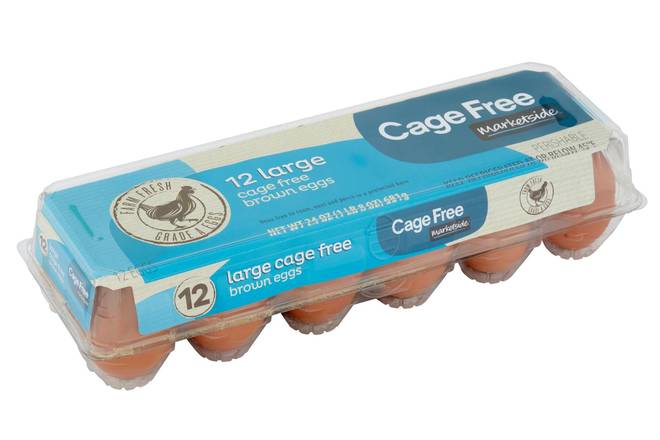 Order Large Brown Cage Free Egss (12) food online from Fresko Market store, Miami on bringmethat.com