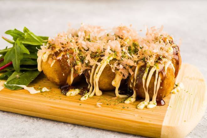 Order Takoyaki Octopus Balls (章鱼烧) food online from Burger Now store, Cherry Hill on bringmethat.com