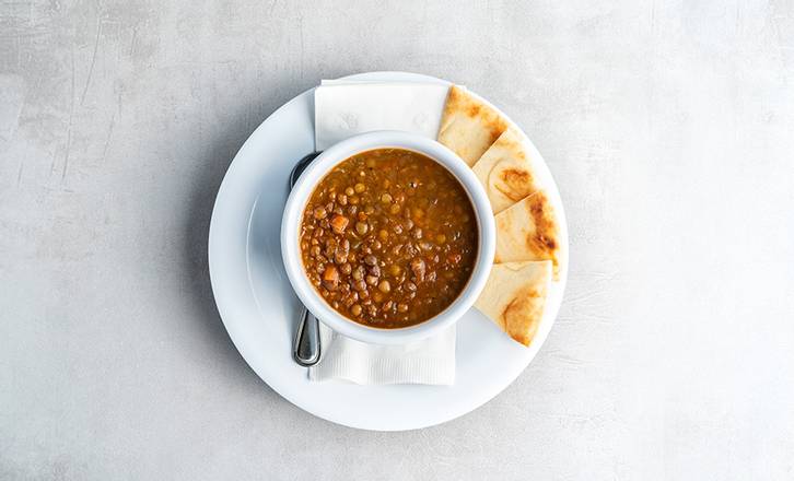 Order Quart Mediterranean Lentil Soup food online from Zoe Kitchen store, Metarie on bringmethat.com