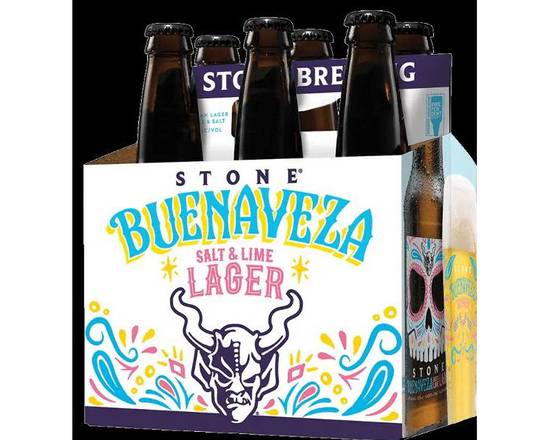Order Stone Buenaveza Salt & Lime Lager 6pk-12oz btls (4.7% ABV) food online from Silver Liquor Market store, Los Angeles on bringmethat.com