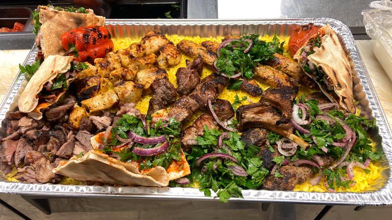 Order Aladdin Super Platter Family Style food online from Aladdin Mediterranean Restaurant store, MIAMI on bringmethat.com