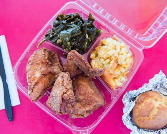 Order Regular Plate Fried Chicken food online from Lena Soul Food Cafe store, Oakland on bringmethat.com