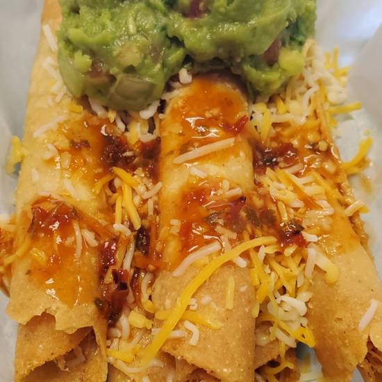 Order Chicken Roll Taquitos Plate food online from Cilantros store, Maricopa on bringmethat.com