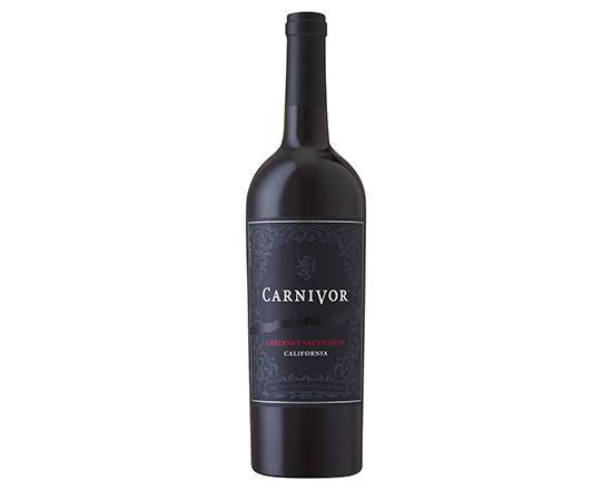 Order Carnivor Cabernet Sauvignon, 750mL red wine (13.8% ABV) food online from Party Time Liquor store, San Diego on bringmethat.com