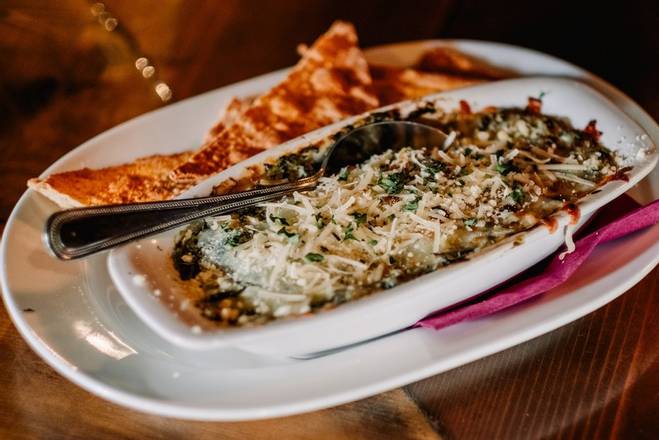 Order Spinach & Artichoke Dip food online from Fred's Hickory Inn store, Bentonville on bringmethat.com