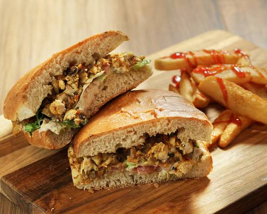 Order Chicken Sandwich food online from Barcode Restaurant store, Tustin on bringmethat.com