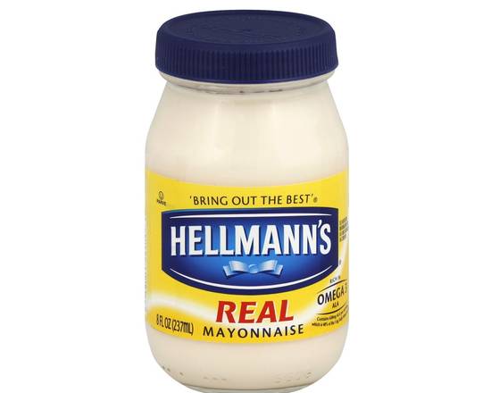 Order Hellmanns Real Mayonaise 8oz food online from Fresko Market store, Miami on bringmethat.com