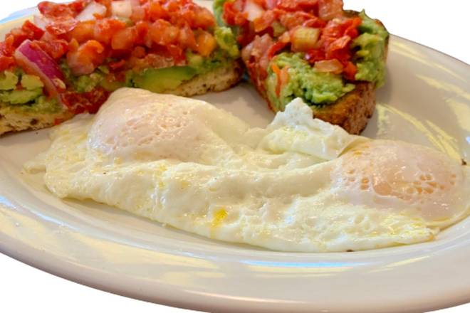 Order Avocado Toast & Eggs food online from Eggs Up Grill store, Boiling Springs on bringmethat.com