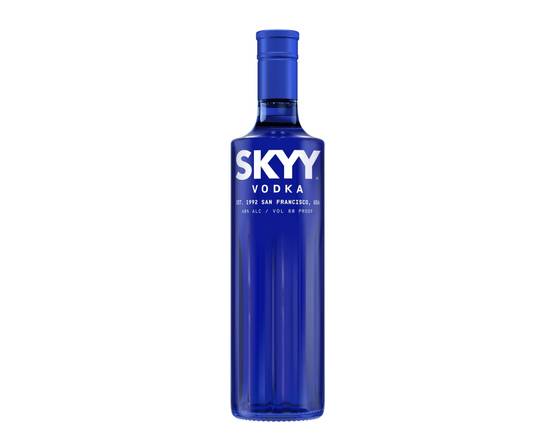 Order Skyy, 750mL vodka (40% ABV) food online from Woodbury Wine & Spirits store, ORLANDO on bringmethat.com
