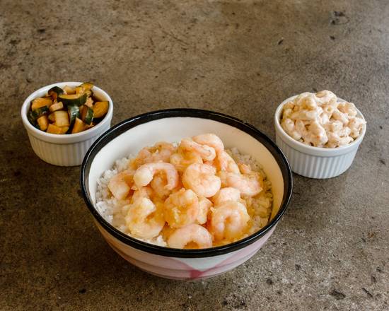 Order Garlic Shrimp Bowl food online from Sura Hawaii store, Honolulu on bringmethat.com