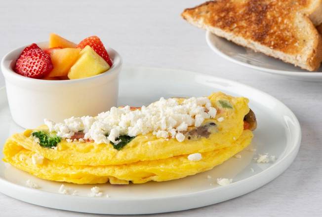 Order Veggie Omelette* food online from Bakers Square Restaurant & Pies store, Mankato on bringmethat.com