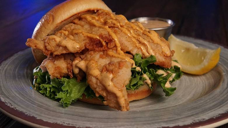 Order Fried Grouper Filet Sandwich food online from Hickory Tavern store, Holly Springs on bringmethat.com