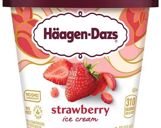 Order Häagen-Dazs Strawberry Pint  food online from Trumbull Super Stop store, Trumbull on bringmethat.com