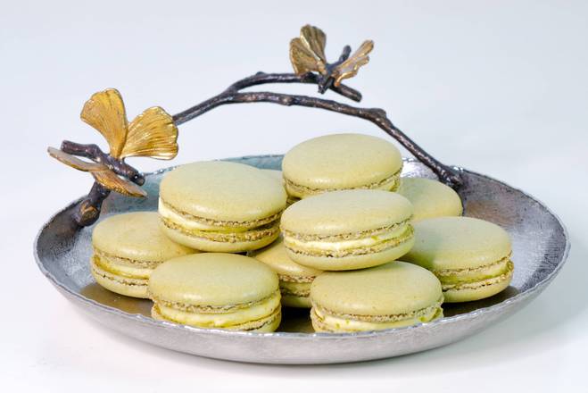 Order Pistachio Macarons - 1 Dozen food online from Lb Cake Stop store, Baldwin Park on bringmethat.com