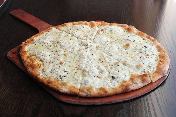 Order LARGE WHITE PIZZA food online from Portofino italian restaurant store, Charlotte on bringmethat.com