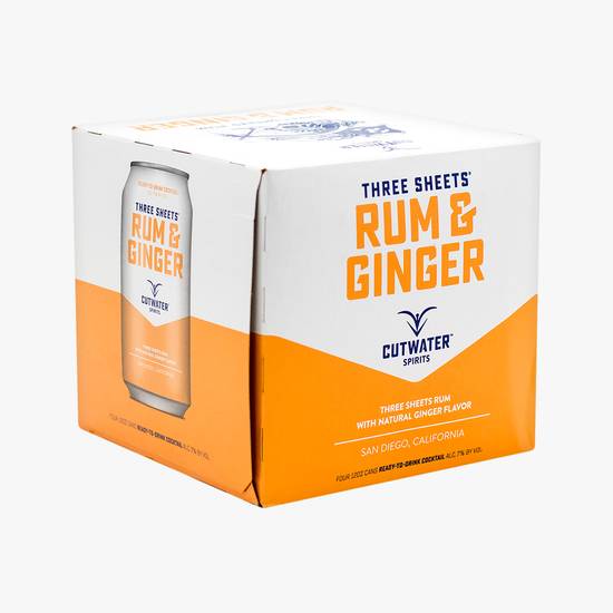 Order Cutwater Spirits Rum & Ginger food online from The Village Store store, San Diego on bringmethat.com