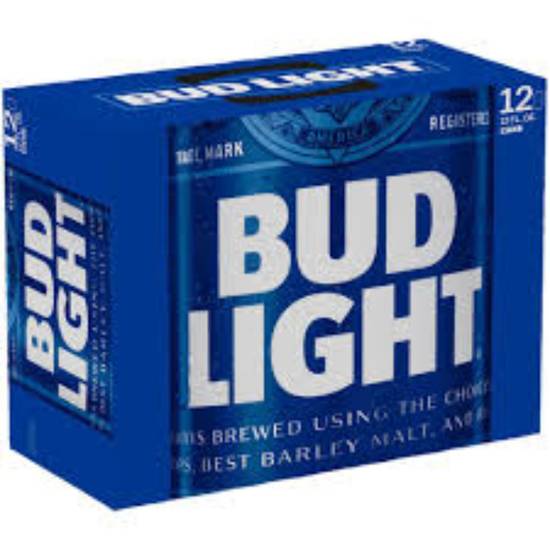 Order BUD LIGHT 12oz/12PK CANS food online from Duke Liquor & Jr. Market store, Los Angeles on bringmethat.com