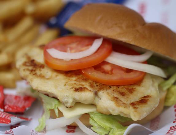 Order Grilled Chicken Sandwich food online from King's Pizza store, Daytona Beach on bringmethat.com