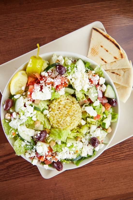 Order GREAT GREEK RICE BOWL food online from The Great Greek Mediterranean store, West Palm Beach on bringmethat.com