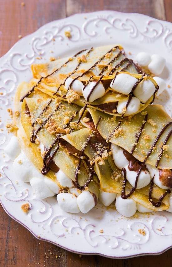 Order Gimme S’More Crepe food online from Habeeb Grill By Pita Grill And Creperie store, Franklin on bringmethat.com