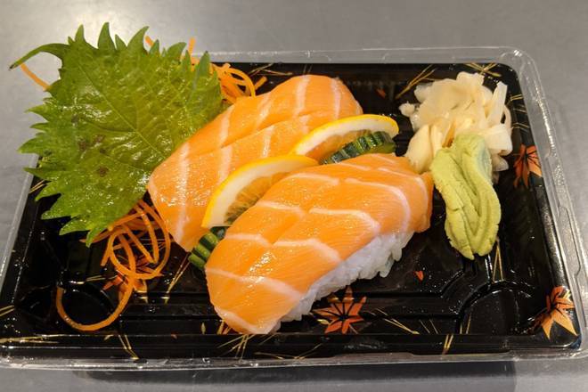 Order Sake(Salmon) Nigiri food online from Jojo Sushi Bar & Restaurant store, Santa Rosa on bringmethat.com