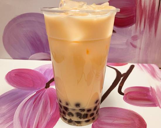 Order Peach Milk Tea  food online from Pho Binh Minh store, Maple Valley on bringmethat.com