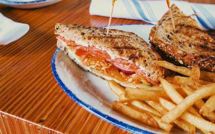Order Smoked Salmon Kimchi Club food online from Centraal Grand Cafe & Tappery store, Milwaukee on bringmethat.com