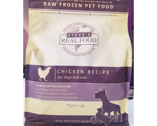 Order Steve's Real Food FROZEN Chicken 5# Nuggets food online from A Paw Place store, Chicago on bringmethat.com