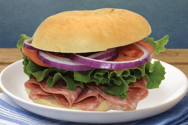 Order Salami Sandwich food online from The Great American Bagel store, Oak Lawn on bringmethat.com