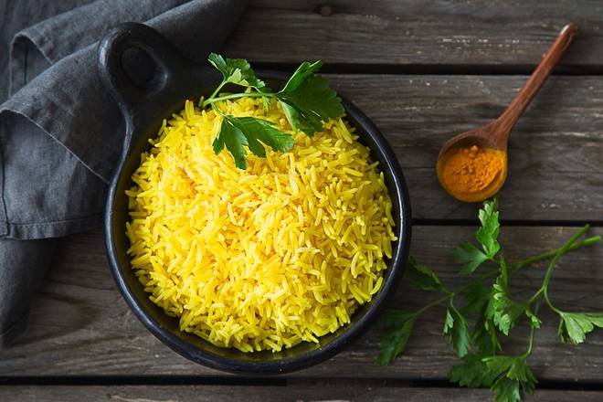 Order Turmeric Rice food online from Sajj store, San Francisco on bringmethat.com