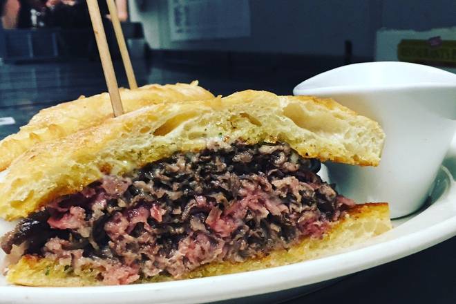 Order PRIME RIB FRENCH DIP* food online from 54th Street Grill and Bar store, Saint Joseph on bringmethat.com