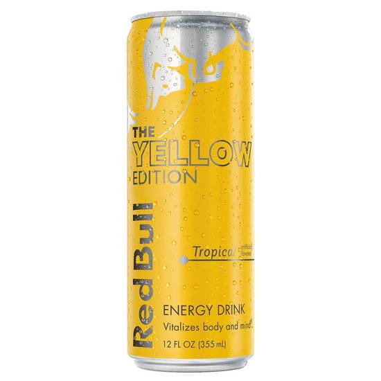 Order Red Bull Tropical 12oz Can food online from Everyday Needs by Gopuff store, Coral Gables on bringmethat.com