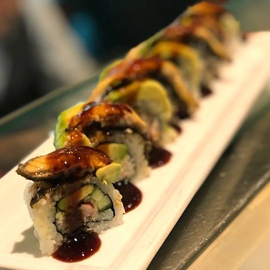 Order Dragon Cut Roll food online from K-ZO Restaurant store, Culver City on bringmethat.com