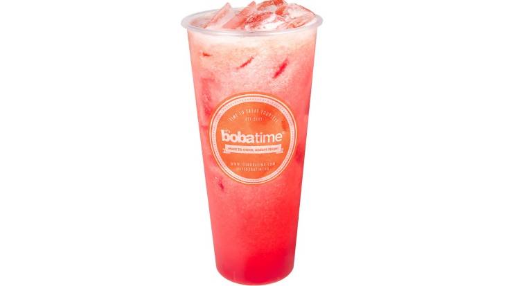 Order Strawberry Fruit Tea food online from Boba Time store, Los Angeles on bringmethat.com