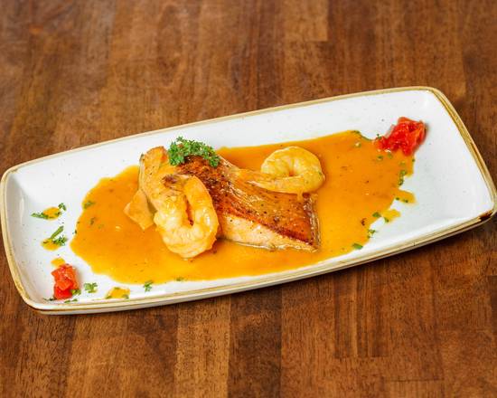 Order Salmon Y Camarones A La Naranja food online from Islas Canarias store, Miami on bringmethat.com