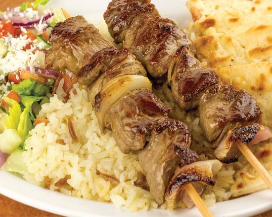 Order Lamb Kebab food online from Dlara Mediterranean Grill store, Auburn on bringmethat.com