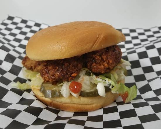 Order Nashville Spicy Chicken Sandwich food online from The burger cave store, North Las Vegas on bringmethat.com