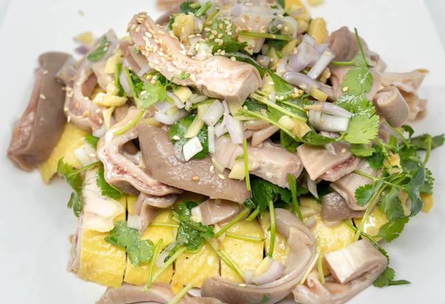 Order Tossed Half Chicken with Pork Maw food online from Asian Pearl store, Sacramento on bringmethat.com