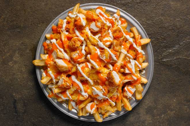 Order LOADED BUFFALO SHACK FRIES food online from Shane's Rib Shack store, Marrero on bringmethat.com
