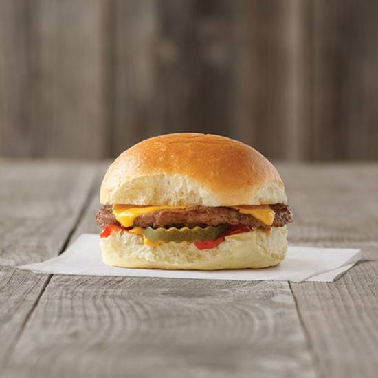 Order Kids All-Natural Cheeseburger food online from Good Times Burgers & Frozen Custard #145 store, Aurora on bringmethat.com