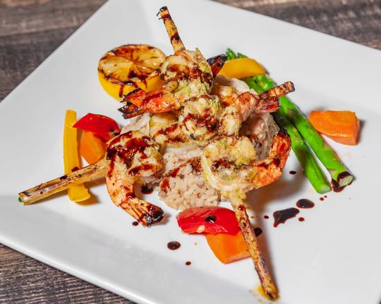Order Side of Shrimp (2 Skewers) food online from Cafe St Regis store, Lake Worth on bringmethat.com