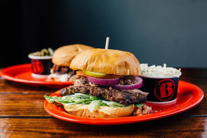 Order 1949 Burger food online from Bonos Pit Bar-B-Q & Catering store, Jacksonville on bringmethat.com