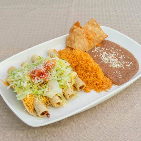 Order #7A - Four Taquitos food online from EL Indio Mexican Restaurant store, San Diego on bringmethat.com
